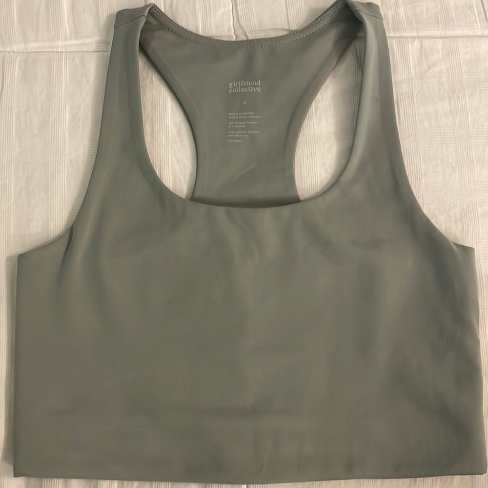 Girlfriend Collective Green Pond Paloma Racerback Bra - Size Small